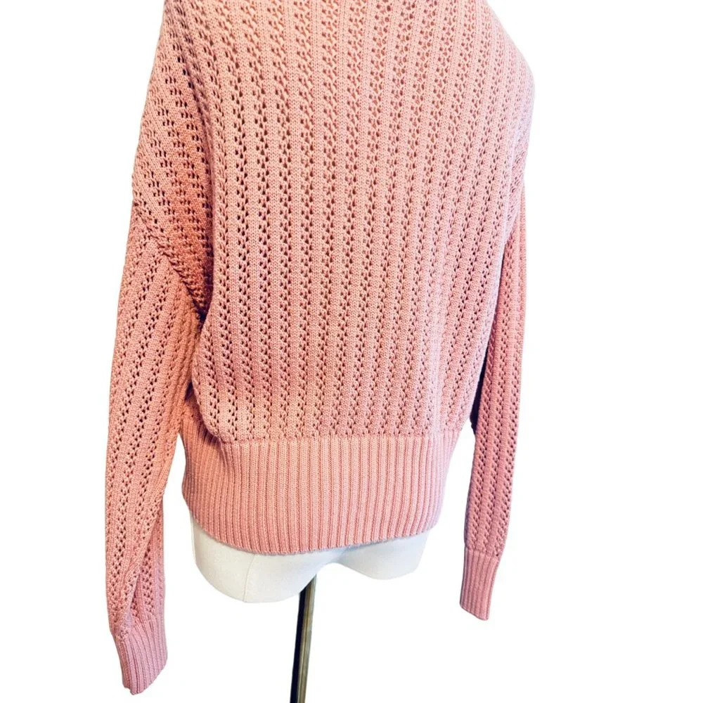 Marc New York Andrew Marc Large Pink/Mauve Knit Sweater - Picture 7 of 9